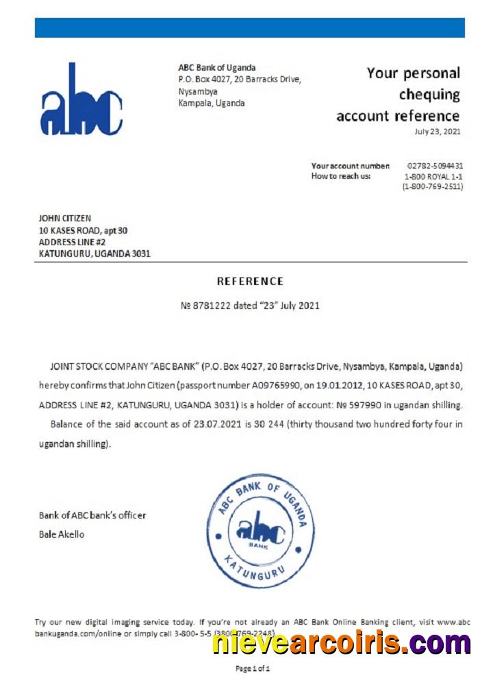 Uganda ABC reference